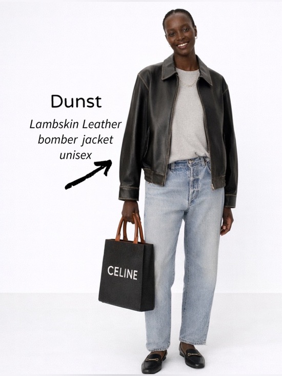 Dunst Jackets & Blazers - Dunst Genuine Lambskin Leather
Bomber Jacket Distressed Black Size
XS